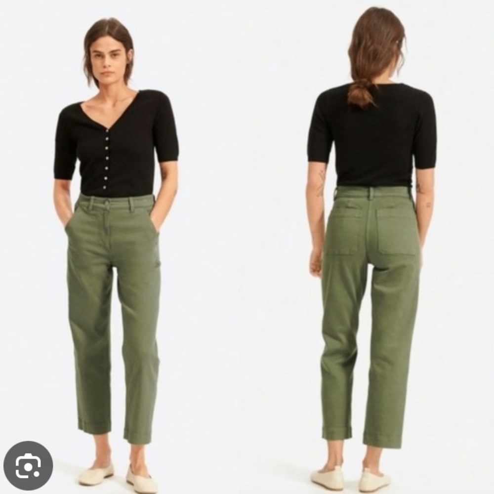 Straight leg crop pants